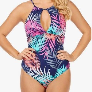 [Leilani] Poolside Navy One Piece Swimsuit